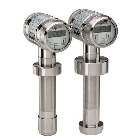 Noshok 20 Series Sanitary Transmitter, Anderson Negele Type SL Long-6", Adjusts from 0 6 psig to 0 58 psig 204-93-6/58-1-43-71-TC